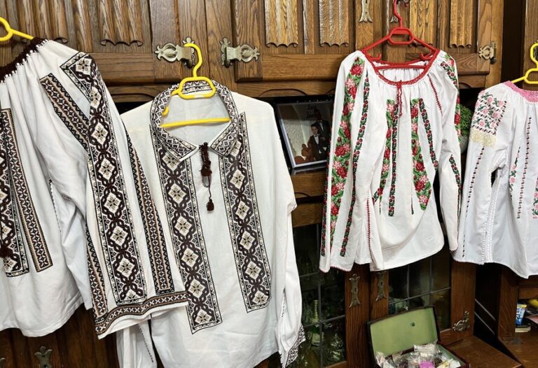 romanian handmade authentic beaded shirts